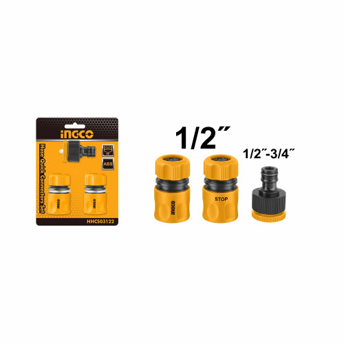 Набор соединителей для шлангов 3 шт 1/2\