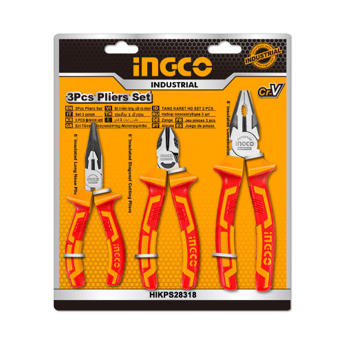 Набор диэлектрических плоскогубцев INGCO HIKPS28318 INDUSTRIAL