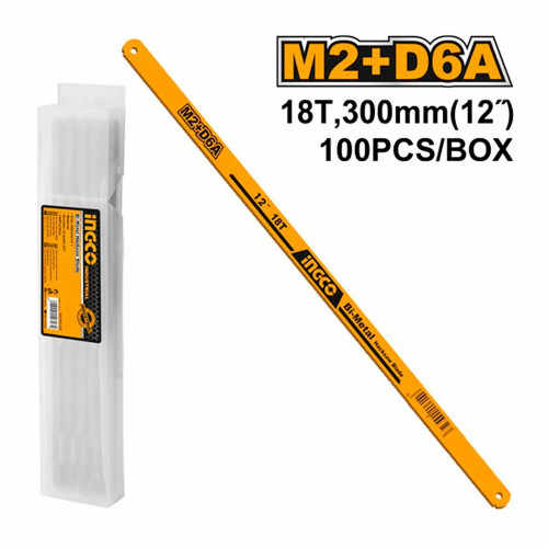 Полотно ножовочное по металлу 300мм 18Т Bi-Metall INGCO HSBB22188 INDUSTRIAL