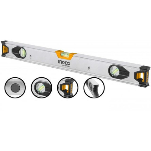 Алюминиевый магнитный строительный уровень 300 мм INGCO HSL38030M INDUSTRIAL