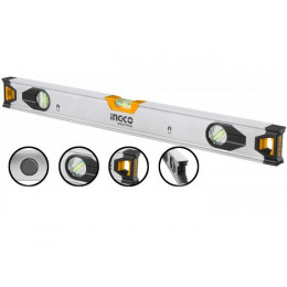 Алюминиевый магнитный строительный уровень 400 мм INGCO HSL38040M INDUSTRIAL