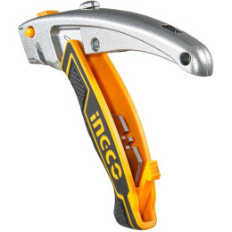 Нож универсальный 170 мм в ком. 6 лезвий INGCO HUK6128