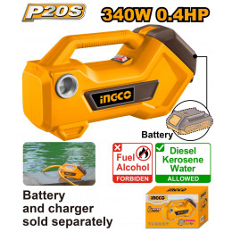 Аккумуляторный водяной насос 20В без АКБ и ЗУ SUPER INGCO TPLI2001