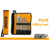 Набор буров и зубил  SDS Plus 10 шт INGCO AKD2101 INDUSTRIAL