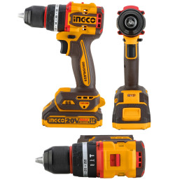 Аккумуляторный ударный шуруповерт 20B BL 66Hm 2хАКБ и ЗУ кейс INGCO CIDLI20668 INDUSTRIAL