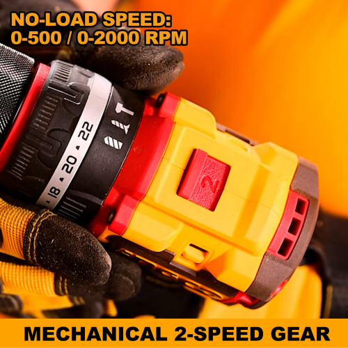 Аккумуляторный ударный шуруповерт 20B BL 66Hm 2хАКБ и ЗУ кейс INGCO CIDLI20668 INDUSTRIAL