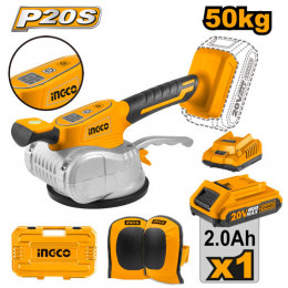 Аккумуляторная виброприсоска для укладки плитки 20В 1хАКБ 2Ач и ЗУ INGCO CTVLI20101