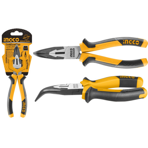 Длинногубцы изогнутые 160 мм INGCO HBNP28168 INDUSTRIAL