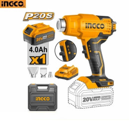 Фен аккумуляторный 20В 1хАКБ 4Ач и ЗУ INGCO HGLI20025 INDUSTRIAL