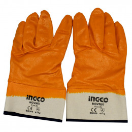 Перчатки нитриловые МБС МАНЖЕТ-КРАГИ INGCO HGVN01