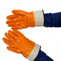 Перчатки нитриловые МБС МАНЖЕТ-КРАГИ INGCO HGVN01