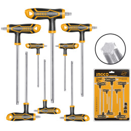 Набор Т-образных шестигранников TORX 8 шт. Т10-Т50 INGCO HHKT8083 INDUSTRIAL
