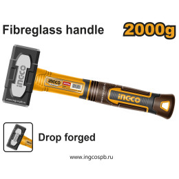 Кувалда с фибергласовой рукояткой 2кг. SUPER INGCO HSTH82000 INDUSTRIAL
