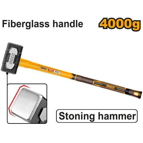 Кувалда с фибергласовой ручкой 4 кг SUPER INGCO HSTH83498