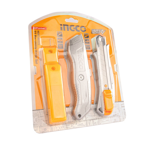 Набор канцелярских ножей из 2шт. INGCO HUK180225