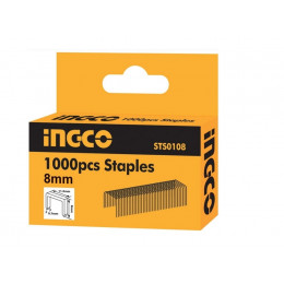 Скоба для мебельного степлера 1000 шт 8х11,3х0,7мм INGCO STS0108