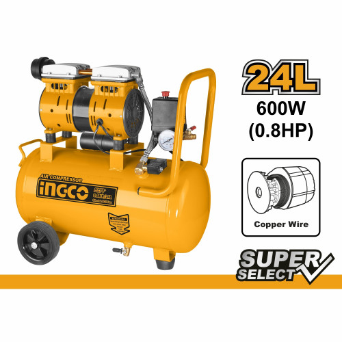 Компрессор безмасляный 600Вт 24лит. INGCO ACS175241