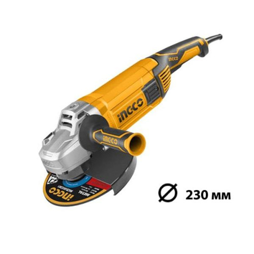 Угловая шлифовальная машина 230мм 3000 Вт INGCO AG30008 INDUSTRIAL
