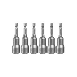 Набор бит с торцевыми головками магнитные 6-12х65 мм. 6 шт. INGCO AMN65061 INDUSTRIAL