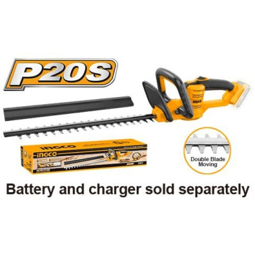 Аккумуляторный кусторез 20B без АКБ и ЗУ INGCO CHTLI20018