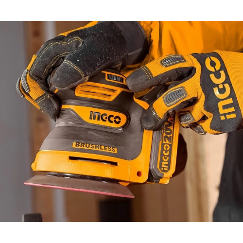 Аккумуляторная эксцентриковая шлифмашина 20B, BL 125мм, без АКБ и ЗУ INGCO CROSLI2002 INDUSTRIAL