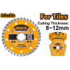 Диск алмазный ультратонкий сегментированный 125х8х1.2х22мм INGCO DMD031252HT INDUSTRIAL
