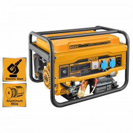 Бензиновый генератор 220В 2,8 кВт INGCO GE30005-1