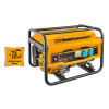 Бензиновый генератор 220В 2,5х2,8 кВт INGCO GE30005