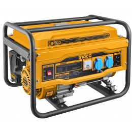 Бензиновый генератор 220В 2,5х2,8 кВт INGCO GE30005