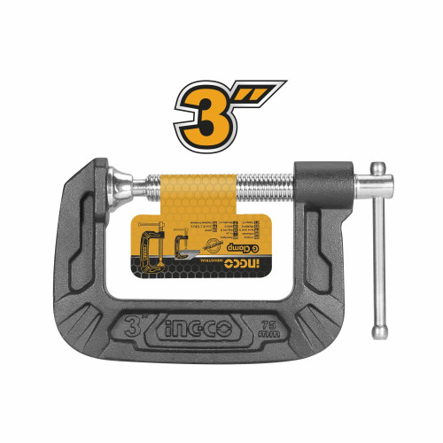 Струбцина G-образная 75 мм INGCO HGC0103 INDUSTRIAL