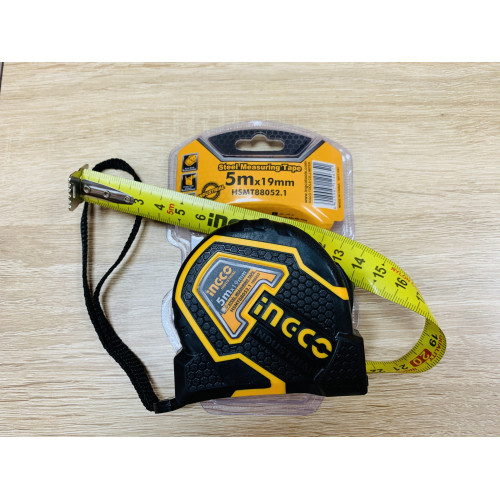Рулетка измерительная 5м х 19мм INGCO HSMT88052.1 INDUSTRIAL