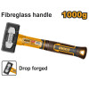 Кувалда с фибергласовой рукояткой 1кг. SUPER INGCO HSTH81000 INDUSTRIAL