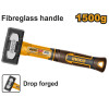 Кувалда с фибергласовой рукояткой 1,5кг. SUPER INGCO HSTH81500 INDUSTRIAL