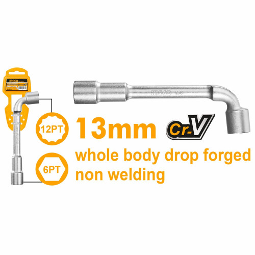 Ключ торцевой изогнутый 13мм INGCO HWL1308 INDUSTRIAL