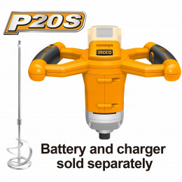 Аккумуляторный миксер 20В INGCO MXLI2001 INDUSTRIAL