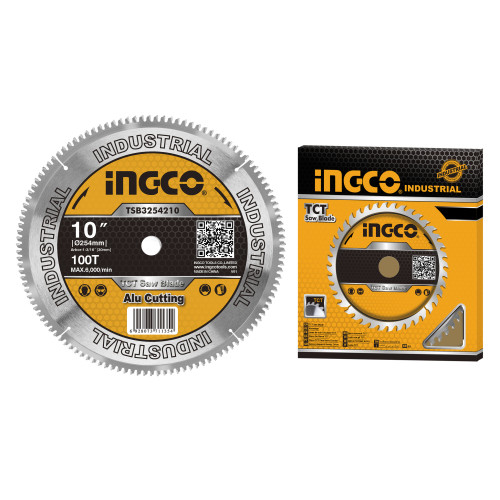 Диск пильный TCT 254х30 мм 100Т INGCO TSB3254210 INDUSTRIAL