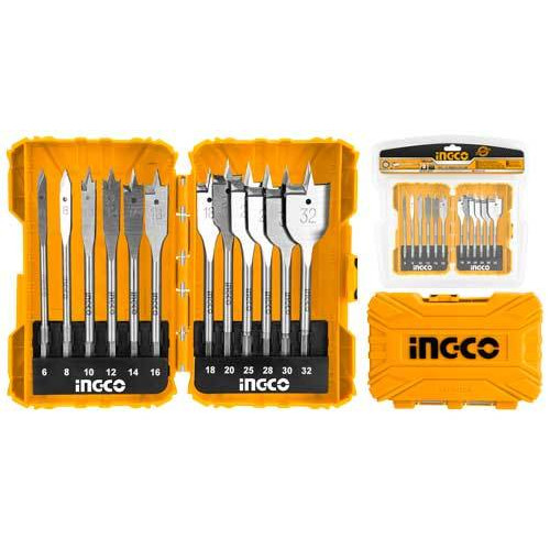 Набор перьевых сверл по дереву 12 шт. INGCO AKDL1201 INDUSTRIAL