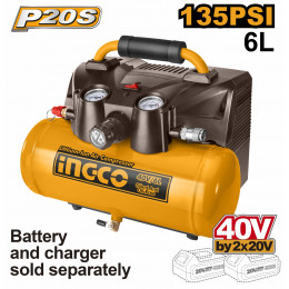 Аккумуляторный компрессор 40В 2х20B без АКБ и ЗУ SUPER INGCO CACLI2003