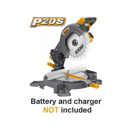 Аккумуляторная торцовочная пила 20В Li-Ion 210мм INGCO CMS2001 INDUSTRIAL