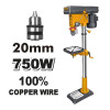 Сверлильный станок 750 Вт INGCO DP207502  INDUSTRIAL