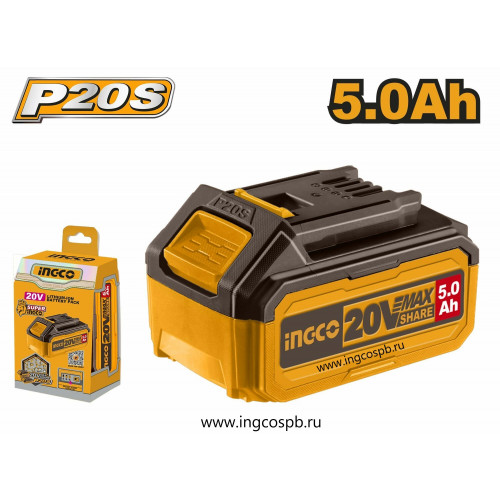 Аккумуляторная батарея 20В/5.0Ач. SUPER INGCO FBLI20031 INDUSTRIAL