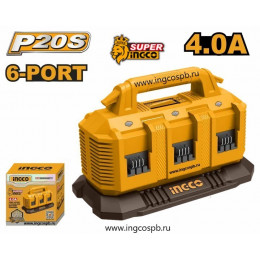 Зарядное устройство 6х20B 4A SUPER INGCO FCLI2064 INDUSTRIAL
