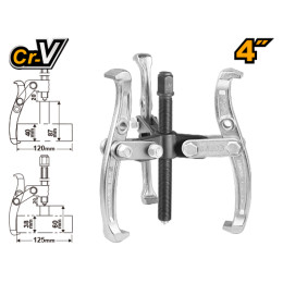 Съемник с тремя захватами 100мм INGCO HGP08034 INDUSTRIAL