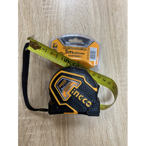 Рулетка измерительная 5м х 25мм INGCO HSMT8805.1 INDUSTRIAL