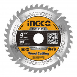 Диск пильный по дереву TCT 110х20 мм 40Т INGCO TSB111015 INDUSTRIAL