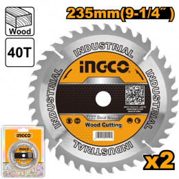 Диск пильный по дереву 2шт. TCT 235х30 мм 40Т INGCO TSB1235252