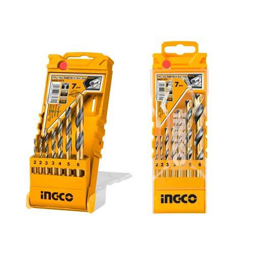 Набор сверел по металлу 7 шт. INGCO AKD1075