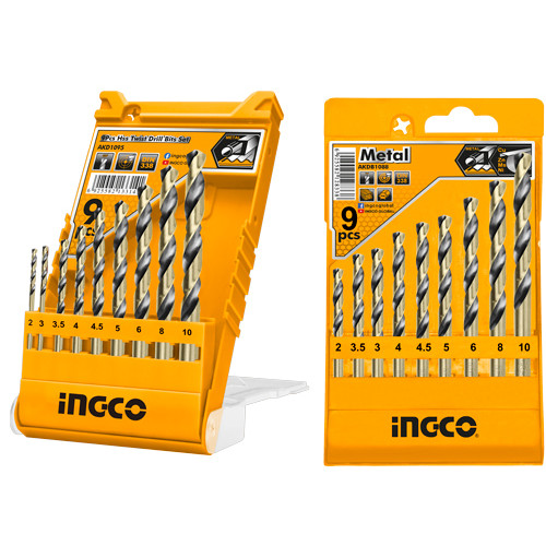 Набор сверл по металлу 9 шт. INGCO AKD1095