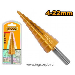 Ступенчатое сверло 4-22мм SUPER INGCO AKSDS42203 INDUSTRIAL