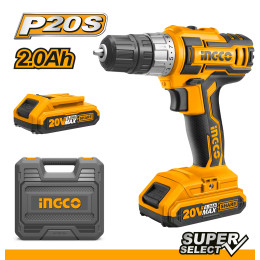 Аккумуляторный шуруповерт 20В 45Нм 15+1 INGCO CDLI200215